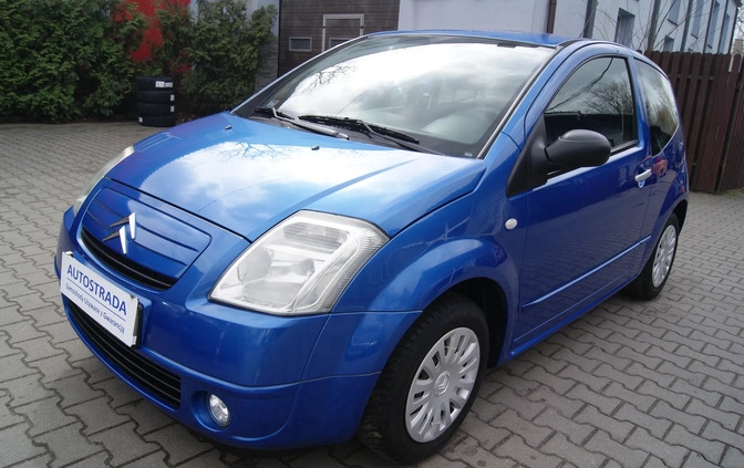 Citroen C2 cena 11900 przebieg: 141655, rok produkcji 2008 z Zalewo małe 562